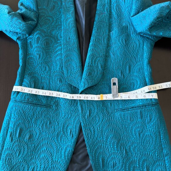 Tom Ford Blue Patterned Blazer - Picture 11 of 14